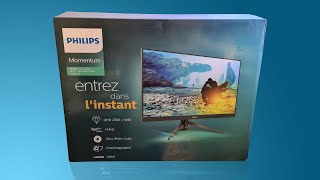 Philips Momentum 275M8 27 QHD 144hz LCD Monitor Unboxing and Overview