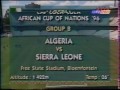 Algeria V Sieera Leone CAN 1996