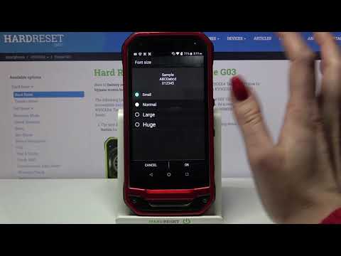 How to Change Font Size on KYOCERA Torque G03? – Adjust Text Size