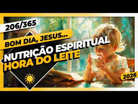 NUTRIÇÃO ESPIRITUAL: HORA DO LEITE – Bom dia, Jesus! 206/365 (2026)
