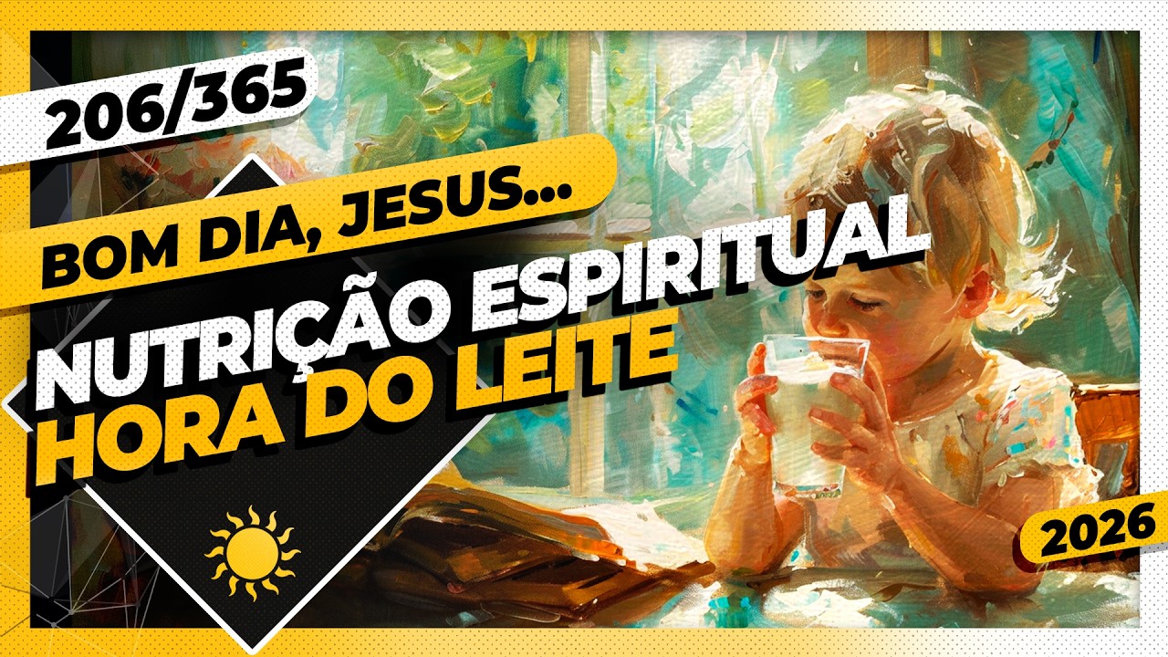 NUTRIÇÃO ESPIRITUAL: HORA DO LEITE - Bom dia, Jesus! 206/365 (2026)