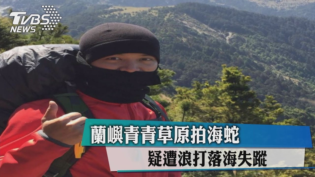 蘭嶼青青草原拍海蛇 疑遭浪打落海失蹤