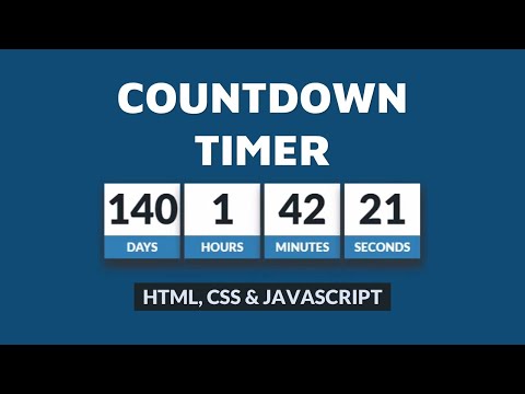 Css Countdown Timer New Year 2021 Html Css And Javascript
