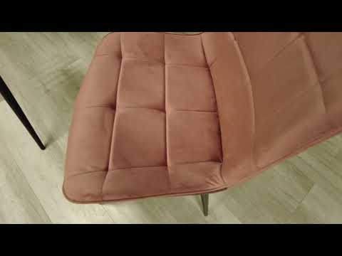 Миниатюра изображения товара Стул Tetchair Abruzzo металл/вельвет (коралловый HLR 44/черный)