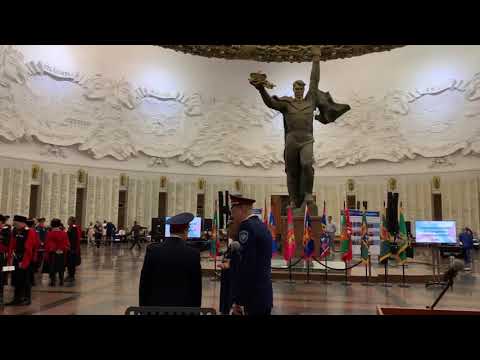 Inside the Hall of Glory at the Central Museum of the Great Patriotic War in Moscow
