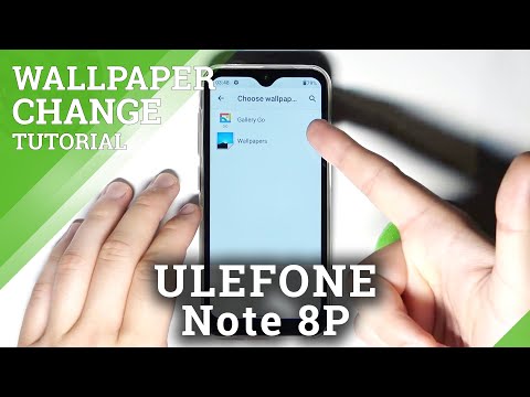 ULEFONE Note 8P – Lock Screen Style & Display Wallpaper