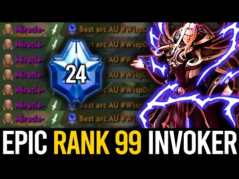 AMAZING TIER 24 INVOKER Rank 99 Immortal vs Arc Warden mid - EPIC GAME | Dota 2 Invoker
