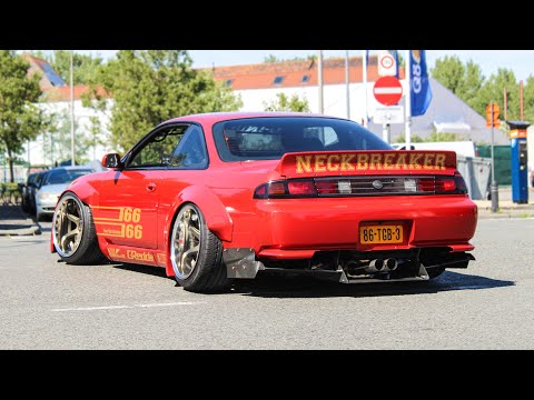 Modified cars leaving a car show | All Down 2019