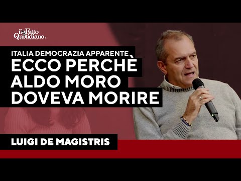 Luigi De Magistris: "Italy is a mere democracy. This is why Moro should have died and Cirillo sho...