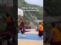 Buddhist Monks Play Basketball in the Mountains! #buddhistmonks #monks #basketballshorts