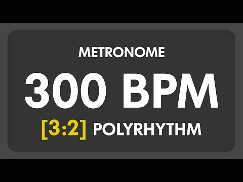300 BPM - 3:2 PolyRhythm Metronome