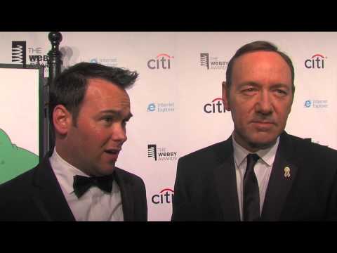 House of Cards Producers Kevin Spacey and Dana Brunetti on the Red Carpet at the 17th Annual Webbys