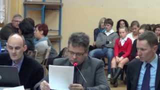 preview picture of video 'XL Sesja Rady Miejskiej w Krobi 28.10.2013 r. cz.1'