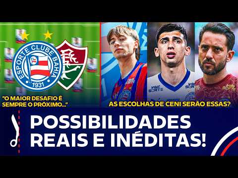 😳 WILL THERE BE A DEBUT? THE PANEL REVEALS BAHIA'S PROBABLE LINEUP AGAINST FLUMINENSE IN THE BRAZ...
