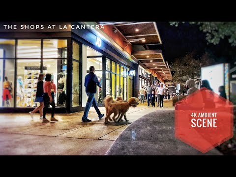 The Shops at La Cantera at Night - San Antonio Texas - 4K Still Video Scene