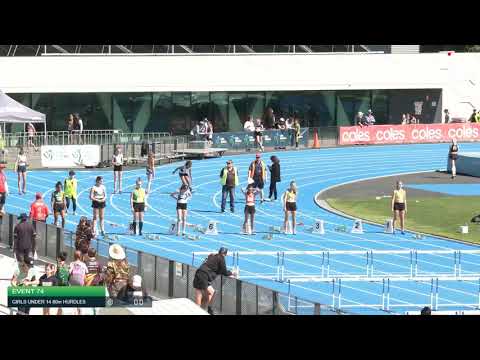 Girls Under 14 80m Hurdles H1 - 2020 State Combined Events Championships // LAVicTV