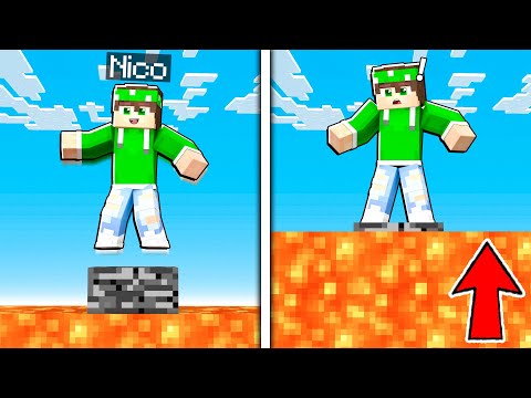 MINECRAFT BUT THE LAVA RISING EVERY SECOND!