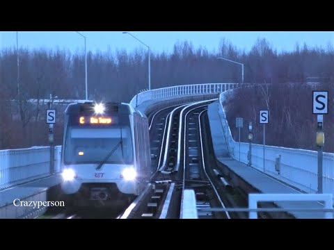 Metro Rotterdam Pernis Lijn C in 2023 | Zonsondergang | SG3 en MG2/1