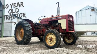 THE INTERNET MADE ME BUY IT! Buying at AUCTION the tractor I learned to drive on! WILL IT START?
