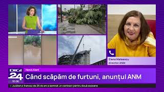 Alertele de vreme rea au fost extinse: ANM a emis cod portocaliu și galben de furtuni