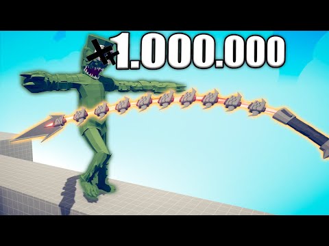 1.000.000 DAMAGE INFERNAL WHIP vs UNITS - TABS | Totally Accurate Battle Simulator 2023