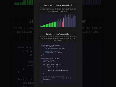 Quick sort visualized | Javascript recursive implementation