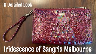 ~~BRAHMIN~~  Detailed Look at Iridescence on my Sangria Melbourne Brahmin Daisy Wristlet