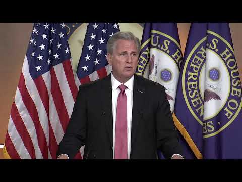 觀看直播：眾議院少數黨領袖凱文-麥卡錫在就職典禮日後發表講話。 (WATCH LIVE: House Minority Leader Kevin McCarthy speaks following Inauguration Day)