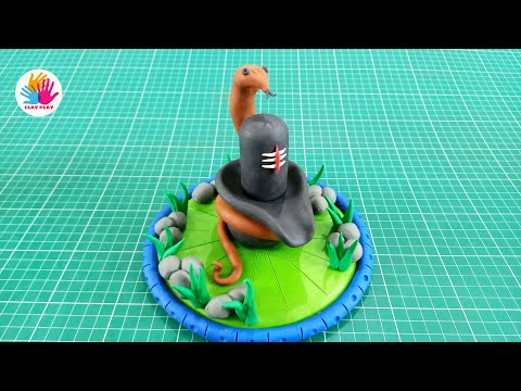 How to make Shivling/ Lord Shiva making with Clay/ Easy clay modelling art/ Shiv Ji Mahadev clay Art