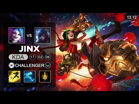 Jinx vs Aphelios ADC - KR Challenger - Patch 13.12 Season 13
