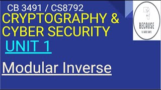 1.12 Modular Inverse Calculation in Tamil