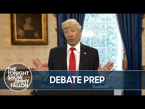 特朗普準備與副總統拜登的辯論｜《今夜秀》｜《今夜秀》。 (Trump Prepares for His Debate Against Vice President Biden | The Tonight Show)