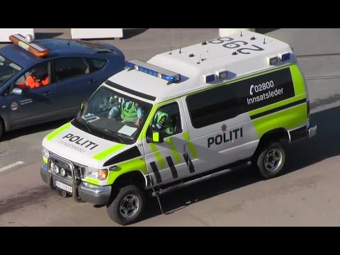 11 Fahrzeuge Feuerwehr, Polizei, Rettungsdienst und Bereitschaft Oslo