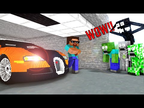 Monster Driving Lesson ! - Minecraft Animation