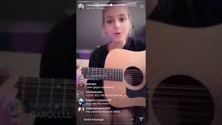 Caroline Dare plays her old original song, “You Never Loved Me Anyway” via Instagram Live on 8/3/19