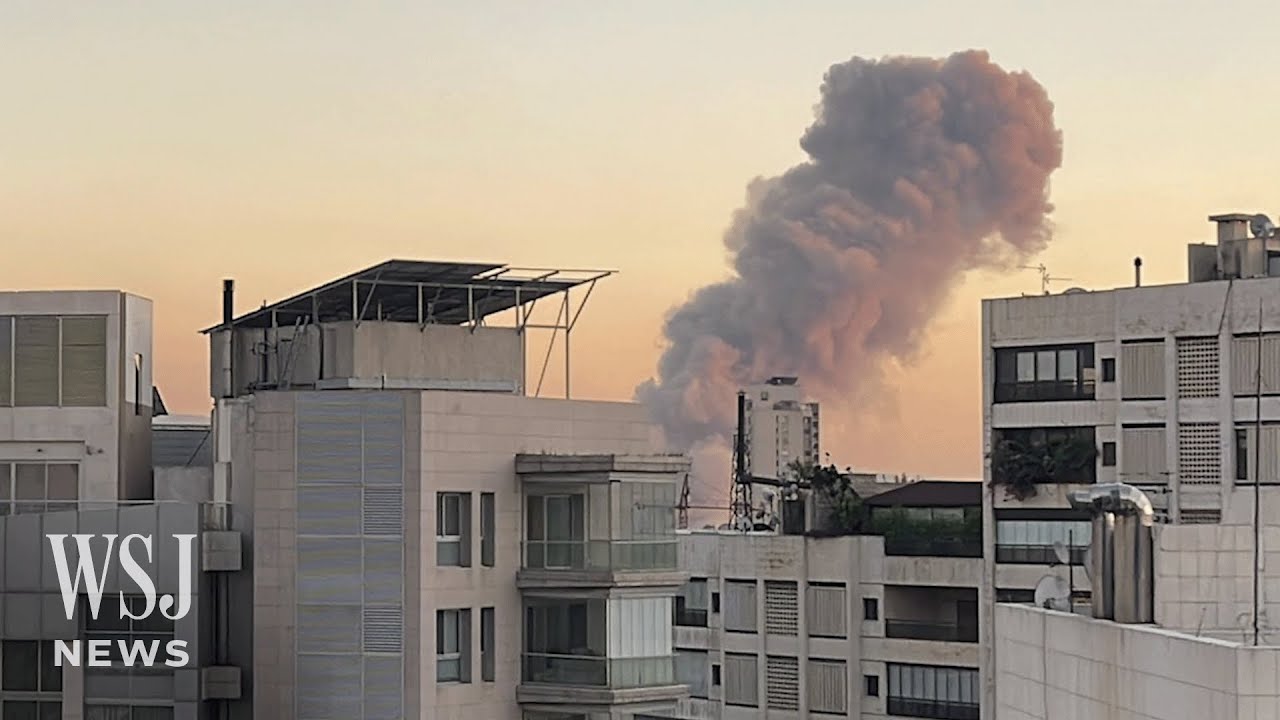 Israel Launches Large Airstrike in Beirut, Destroying Several Buildings | WSJ News