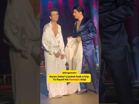 Ozempic‼️ #karanjohar #siddharthmalhotra #rampwalk #bollywood #trendingshorts #bingeme