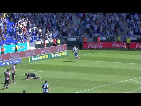 Gol de Longo (3-2) en el  RCD Espanyol - Athletic de Bilbao Jornada 4
