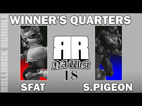 SFAT (Fox) vs SpacePigeon (C.Falcon) | Winner's Quarters | Rollback Rumble: NA West 18