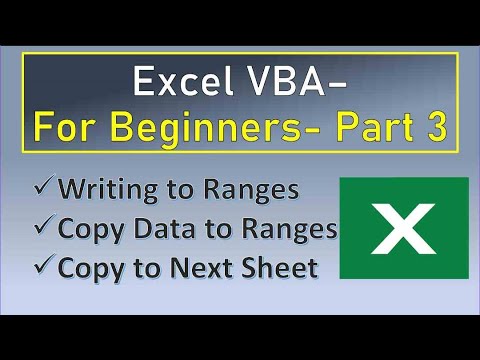 Excel VBA Intro to Copying and Pasting Ranges