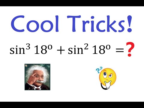 How to Find the Value of the Trigonometric Expression sin^3(18^o)+sin^2(18^o)?