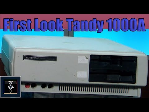 Tandy 1000 A First Look - Tandy Lab!