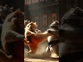 Red Cat Vs Grey Cat ️ Cat Taekwondo Fight Pro