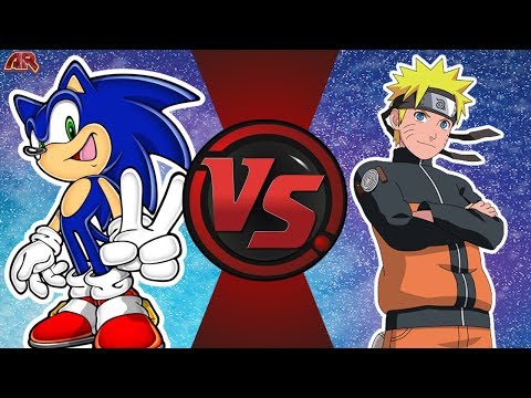 SONIC vs NARUTO! (Sonic The Hedgehog vs Naruto) Cartoon Fight Night Episode 1 Video