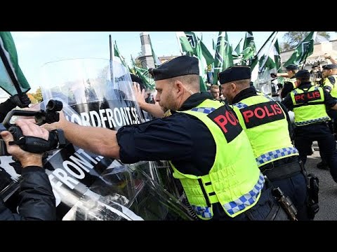 Swedish neo-Nazis clash with anti-fascists