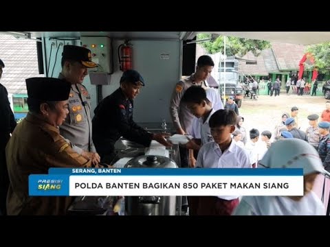 POLDA BANTEN UJI COBA MAKAN BERGIZI GRATIS DI SERANG