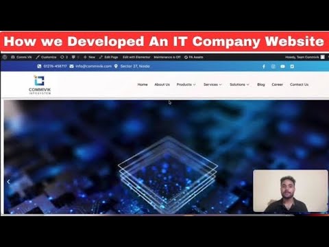 IT Company Website for a Client — client website video