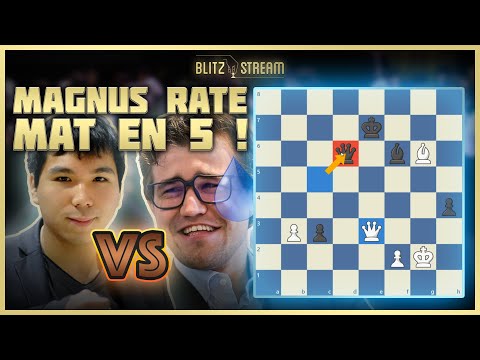 Magnus Carlsen rate un mat en 5 coups