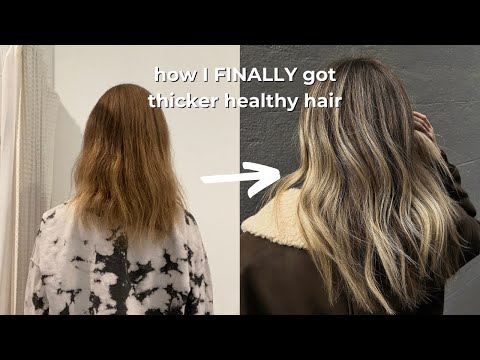 my current hair care routine for fine, dry hair | How I FINALLY got thick healthy hair