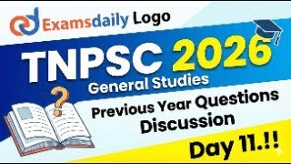 TNPSC 2026 - General Studies - Previous Year Questions Discussion Day 11.!! Call 8940400154